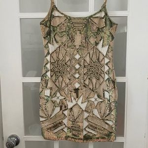 Embellished by Hand Mini Dress by Needle & Thread